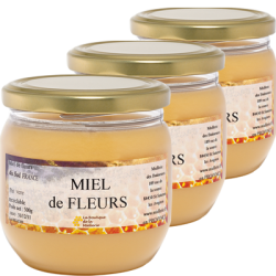 Miel de Fleurs du Sud, les 3 pots de 500g