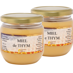 Miel de Thym, les 2 pots de 500g