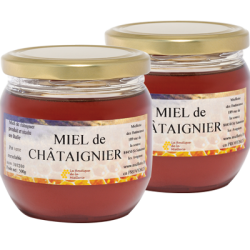 Miel de Châtaignier, les 2 pots de 500g