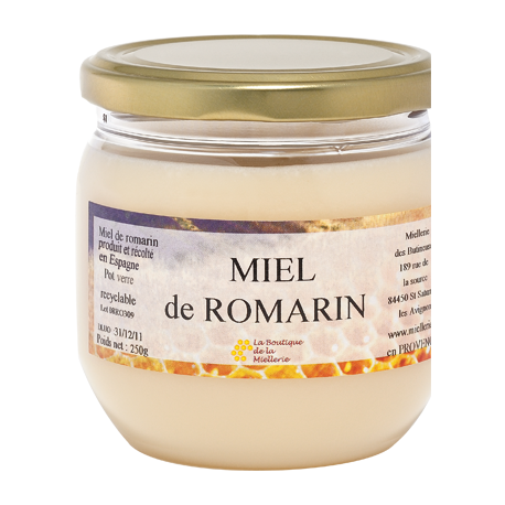 Miel de Romarin, le pot de 250g